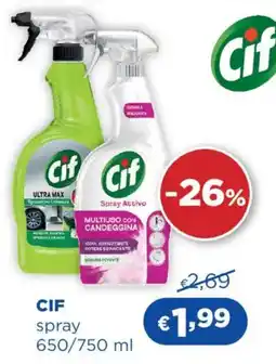 Acqua & Sapone CIF spray offerta