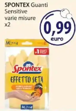 Acqua & Sapone SPONTEX Guanti Sensitive x2 offerta