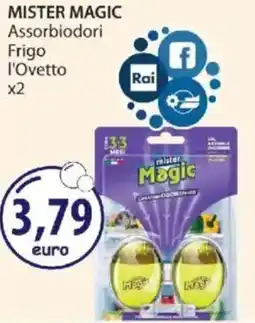 Acqua & Sapone MISTER MAGIC Assorbiodori Frigo l'Ovetto x2 offerta