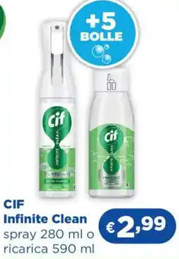 Acqua & Sapone CIF Infinite Clean spray o ricarica offerta