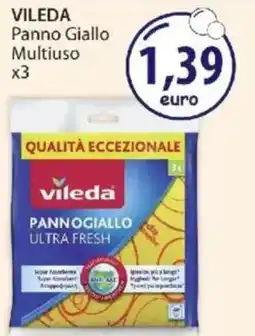 Acqua & Sapone VILEDA Panno Giallo Multiuso x3 offerta