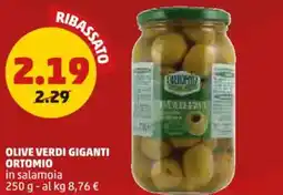 PENNY Olive verdi giganti ortomio in salamoia offerta