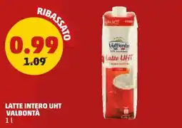 PENNY Latte intero uht VALBONTÀ offerta