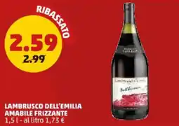 PENNY Lambrusco dell'emilia amabile frizzante offerta