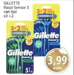 Acqua & Sapone GILLETTE Rasoi Sensor 3 offerta