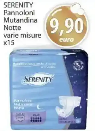 Acqua & Sapone SERENITY Pannoloni Mutandina Notte offerta