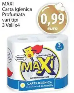 Acqua & Sapone MAXI Carta Igienica Profumata 3 Veli x4 offerta
