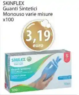 Acqua & Sapone SKINFLEX Guanti Sintetici Monouso varie misure x100 offerta