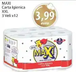 Acqua & Sapone MAXI Carta Igienica XXL 3 Veli x12 offerta
