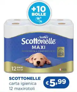 Acqua & Sapone SCOTTONELLE carta igienica 12 maxirotoli offerta