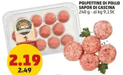 PENNY Polpettine di pollo sapor di cascina offerta