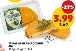PENNY Spinacine grancroccanti AIA offerta
