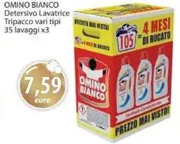 Acqua & Sapone OMINO BIANCO Detersivo Lavatrice Tripacco offerta