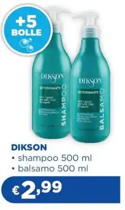 Acqua & Sapone DIKSON shampoo balsamo offerta