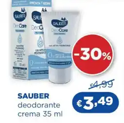 Acqua & Sapone SAUBER deodorante crema offerta