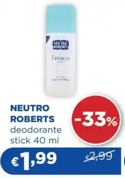 Acqua & Sapone NEUTRO ROBERTS deodorante stick offerta