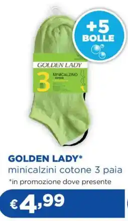 Acqua & Sapone GOLDEN LADY minicalzini cotone 3 paia offerta
