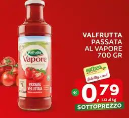 Extra Supermercati Valfrutta passata al vapore offerta