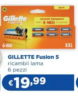 Acqua & Sapone GILLETTE Fusion 5 ricambii lama 6 pezzi offerta