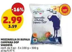 PENNY Mozzarella di bufala campana dop VABONTÀ offerta