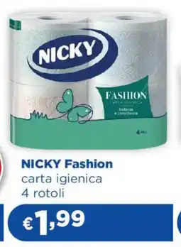 Acqua & Sapone NICKY Fashion carta igienica 4 rotoli offerta