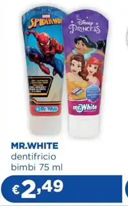 Acqua & Sapone MR.WHITE dentifricio bimbi offerta