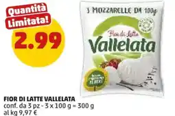 PENNY Fior di latte VALLELATA offerta