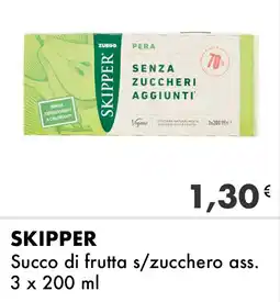 Iper Tosano SKIPPER Succo di frutta s/zucchero ass. offerta