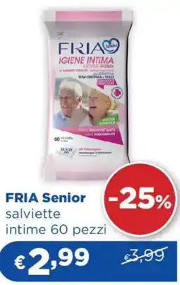 Acqua & Sapone FRIA Senior salviette intime 60 pezzi offerta