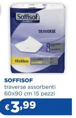 Acqua & Sapone SOFFISOF traverse assorbenti 60x90 cm 15 pezzi offerta