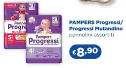 Acqua & Sapone PAMPERS Progressi/ Progressi Mutandino pannolini offerta