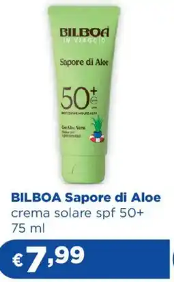 Acqua & Sapone BILBOA Sapore di Aloe crema solare spf 50+ offerta