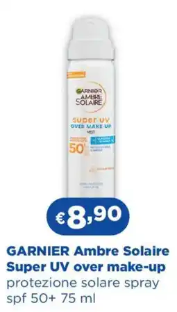 Acqua & Sapone GARNIER Ambre Solaire Super UV over make-up protezione solare spray spf 50+ offerta