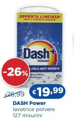 Acqua & Sapone DASH Power lavatrice polvere 127 misurini offerta