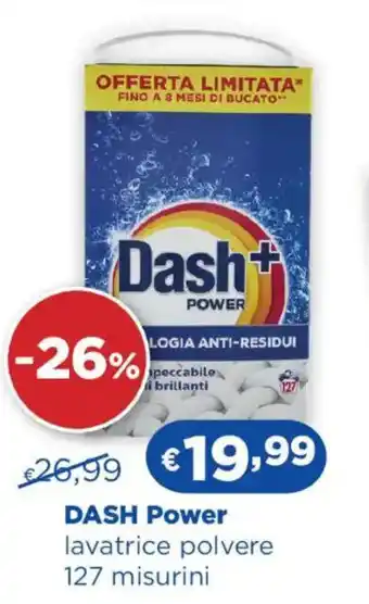 DASH Power lavatrice polvere 127 misurini