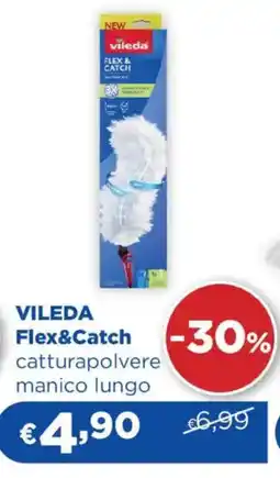 Acqua & Sapone VILEDA Flex& Catch catturapolvere manico lungo offerta