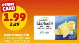 PENNY Burro valbontà 100% latte italiano offerta