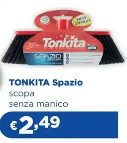 Acqua & Sapone TONKITA Spazio scopa senza manico offerta