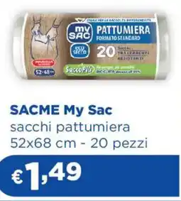 Acqua & Sapone SACME My Sac sacchi pattumiera 52x68 cm offerta
