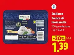 Lidl Italiamo Trecce di mozzarella offerta