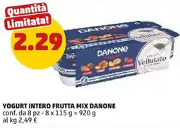 PENNY YOGURT INTERO FRUTTA MIX DANONE offerta
