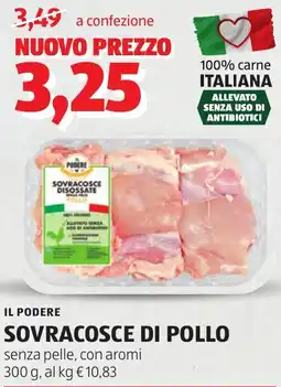 ALDI Il podere sovracosce di pollo offerta