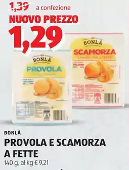 ALDI Bonlà provola e scamorza a fette offerta