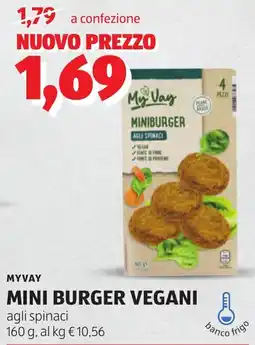 ALDI Myvay mini burger vegani offerta