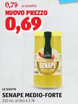 ALDI LE GUSTO SENAPE MEDIO-FORTE offerta