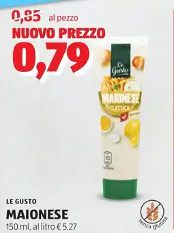 ALDI Le gusto maionese offerta