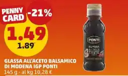 PENNY Glassa all'aceto balsamico di modena igp PONTI offerta