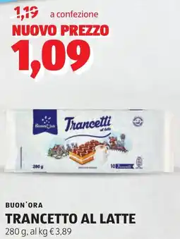 ALDI Buon'ora trancetto al latte offerta