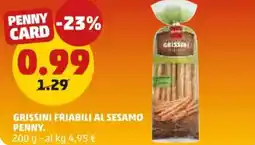 PENNY Grissini friabili al sesamo PENNY. offerta