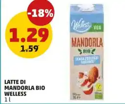 PENNY Latte di mandorla bio WELLESS offerta